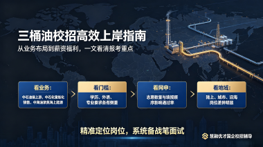 铁门关应届生必藏!三桶油校招核心差异全解析!